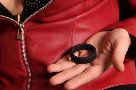 Tantus Silicone C-Ring In Hand